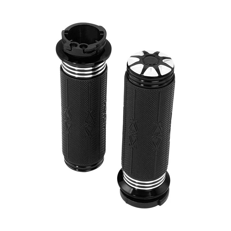 1" Handlebar Hand Grips Fit For Harley Touring Road Glide Sportster XL883 1200