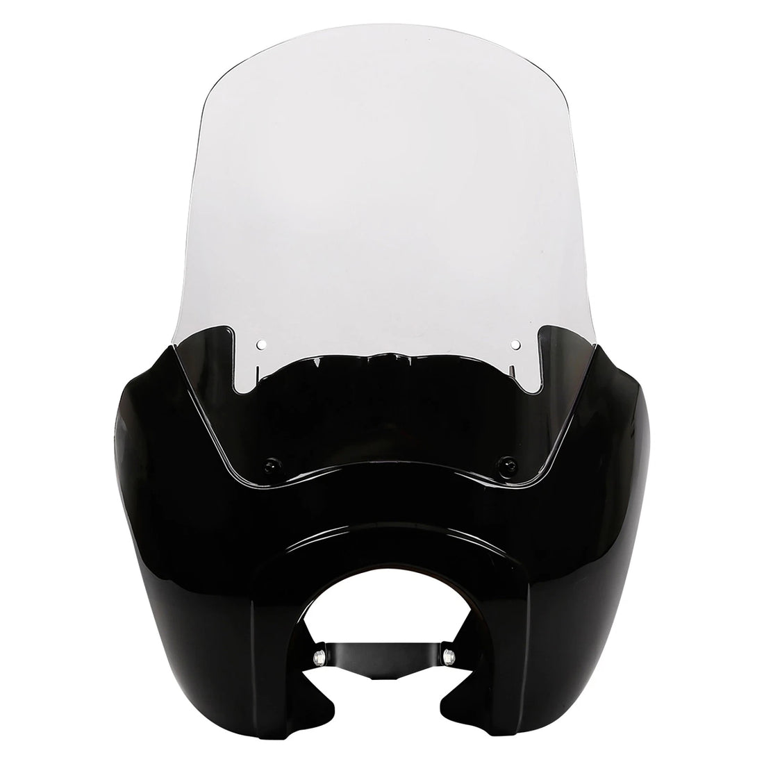 Gloss Black Front Fairing Clear Windshield Fit For Harley Dyna Fat Bob Low Rider