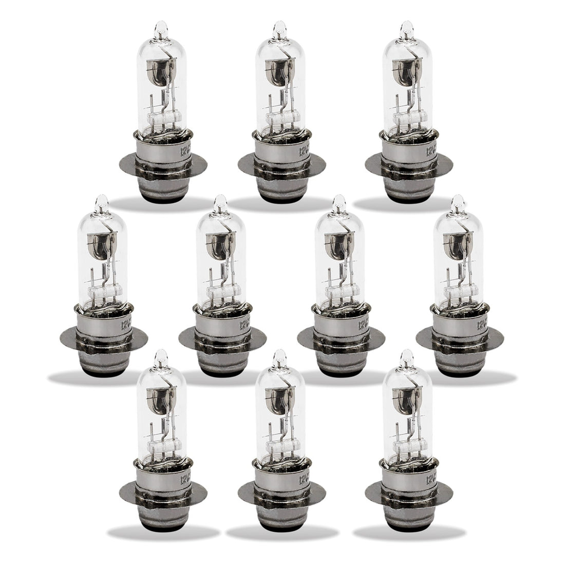 10 Bombillas Puntiagudas Para Scooter 12V 35/35W 50CC 150CC 250CC Znen Jonway