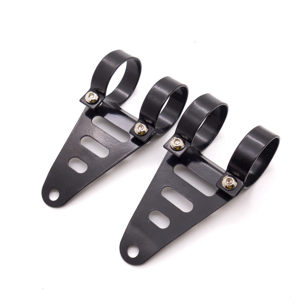 41mm-43mm Motorcycle Black Metal Headlight Fork Mount Bracket Clamp Custom Bike