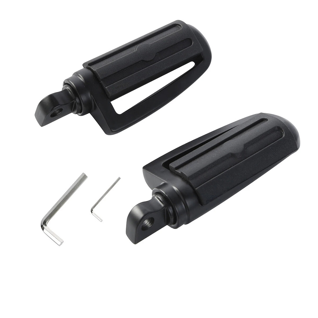 Matte Black 10mm Footpeg Pegs Fit For Harley 883 XL1200 Sportster Softail Fatboy