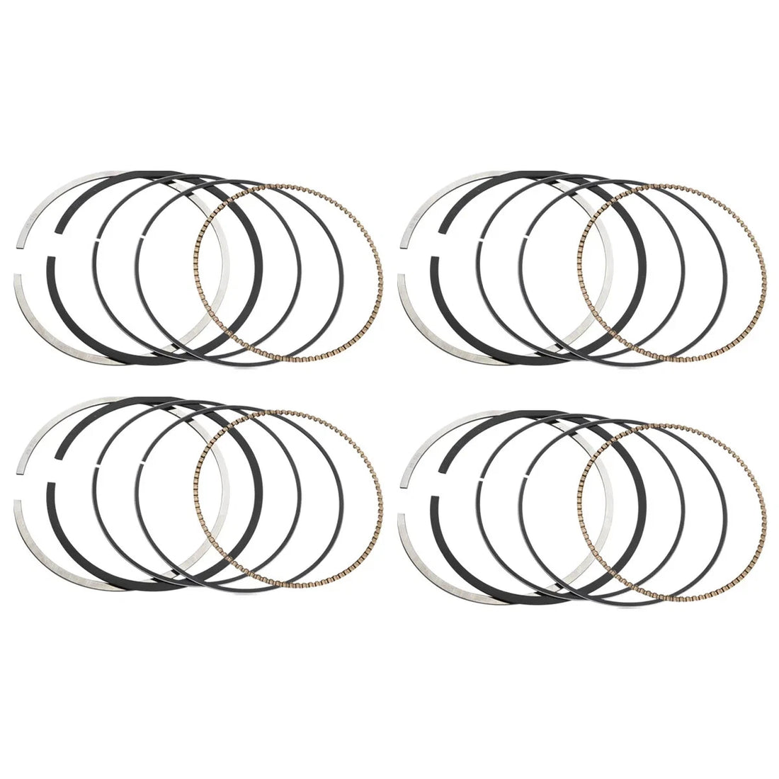 4pcs Motorcycle Piston Ring For Kawasaki Ninja ZX-6R ZX636 03-04 68*0.8*0.8*1.5