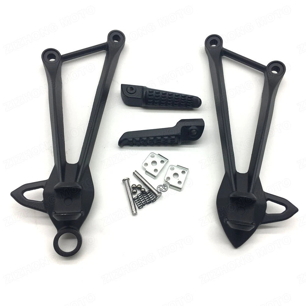 Rear Foot Peg Bracket Black Fits Kawasaki Ninja ZX6R 2009-2023 ZX10R 2008-2010