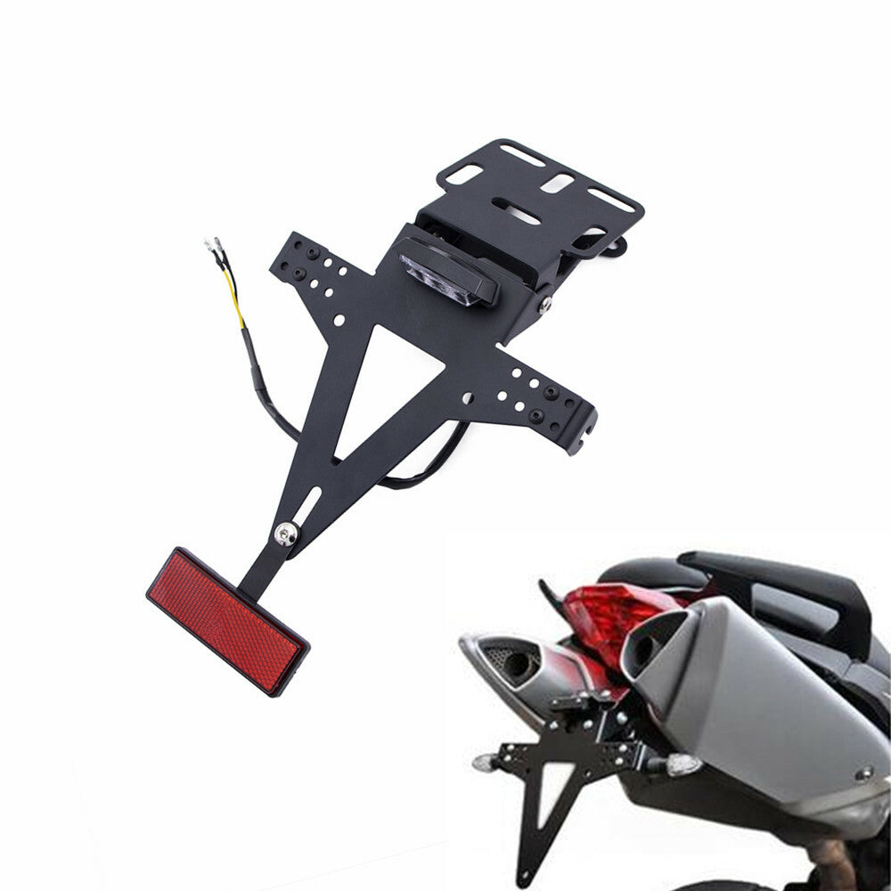 Motorcycle Adjustable Angle License Number Plate Frame Holder Bracket For Yamaha