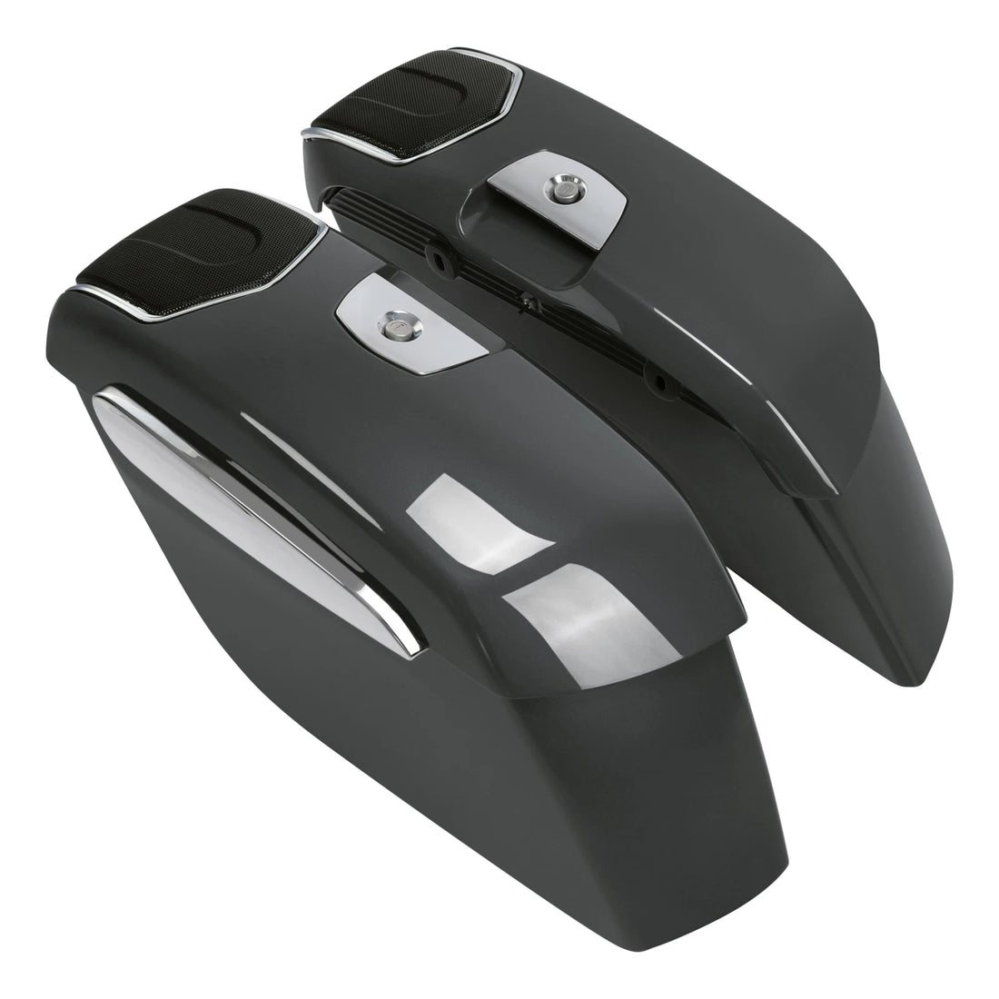 Saddlebag Speaker Cutouts Fit For Indian Roadmaster 2019-2025 Steel Gray