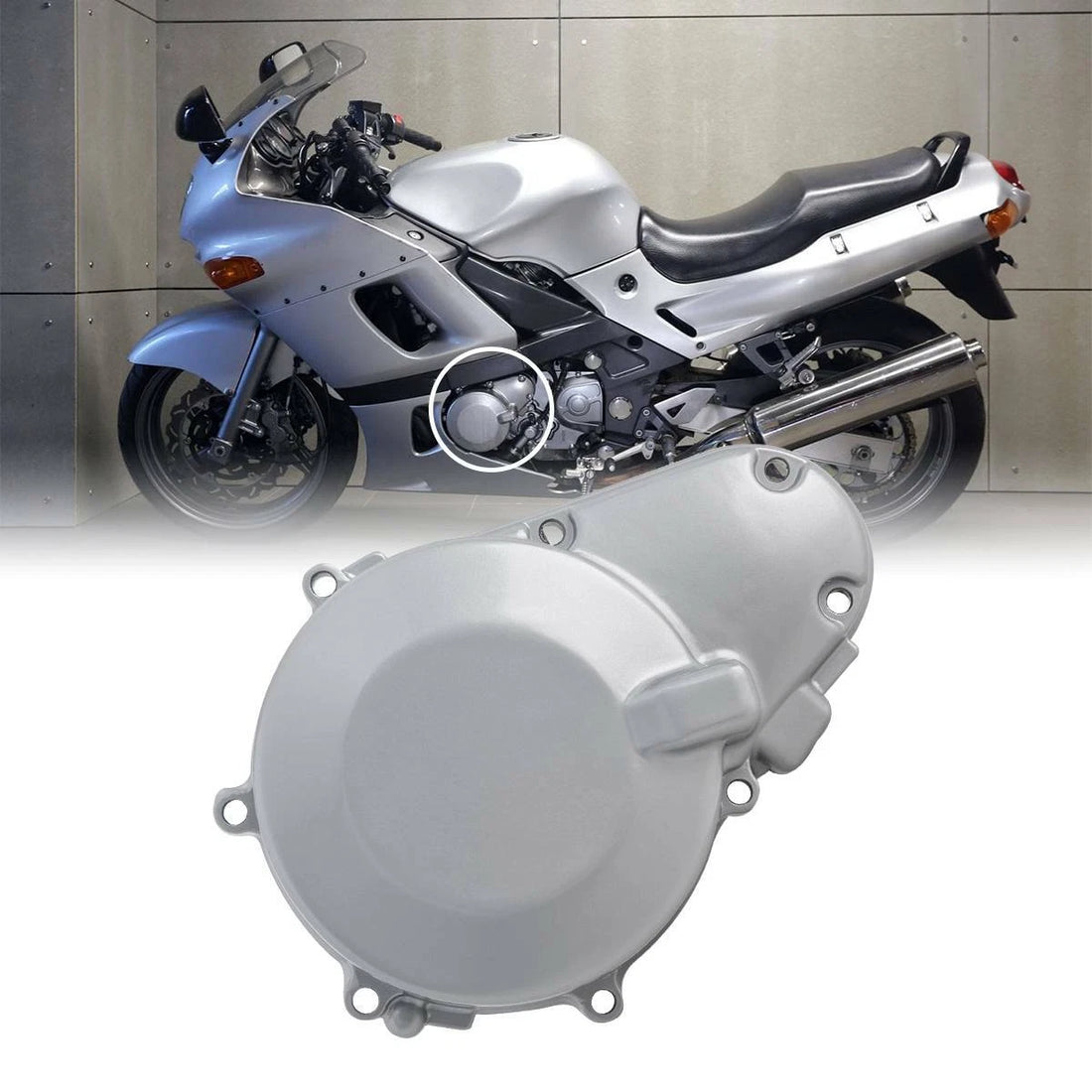 Left Engine Stator Crankcase Cover Fit For Kawasaki ZZR600 ZX600 ZZR400 ZX600E