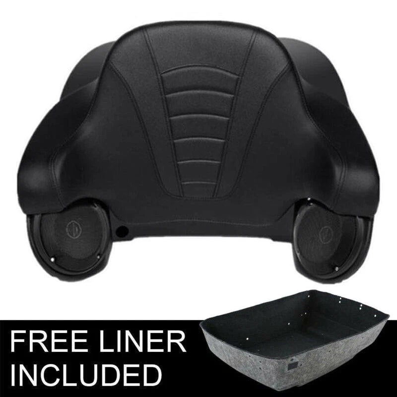 Black King Trunk Speakers Backrest Fit For Harley Touring CVO Road Glide 14-2026