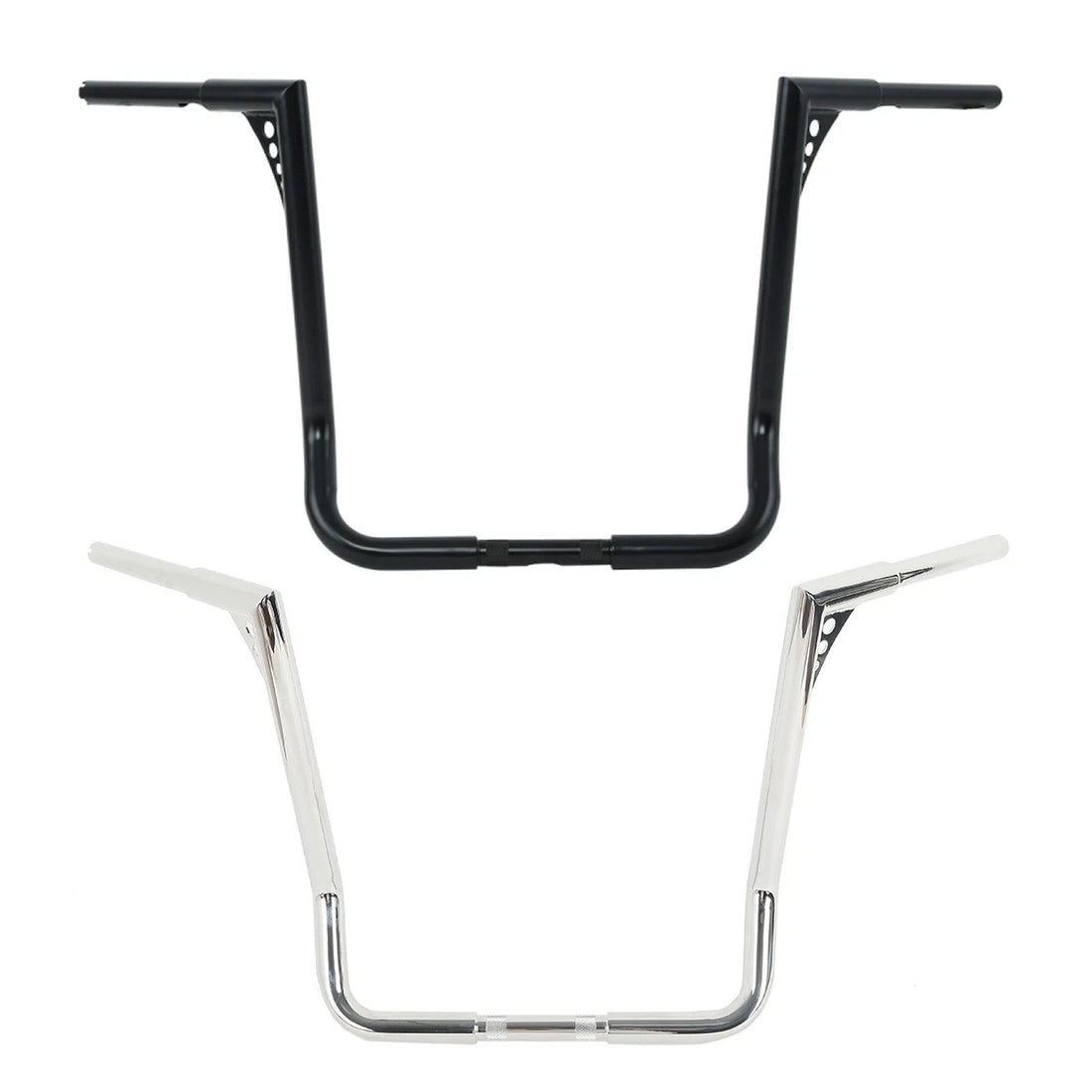 Chrome/Black 18" Ape Hanger 1 1/4" Handlebar Fit For Harley Street Glide 1982-24