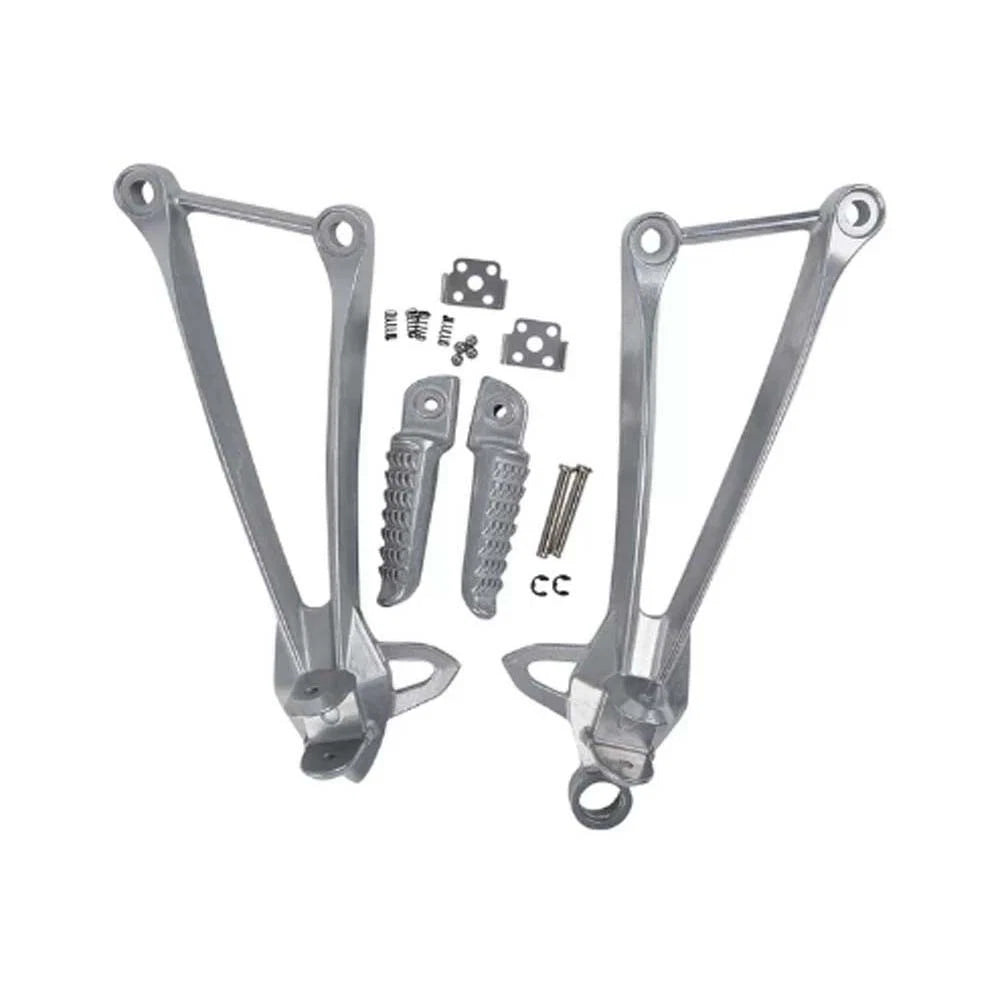 Rear Foot Peg Bracket Silver Fits Kawasaki Ninja ZX6R 2009-2023 ZX10R 2008-2010