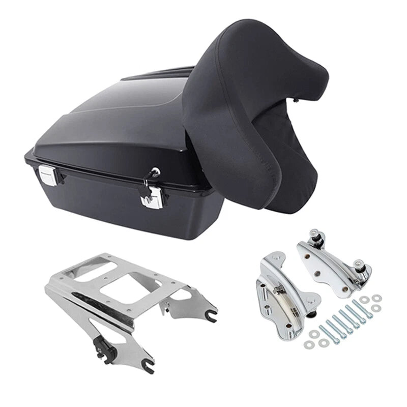 Chopped Trunk Backrest Mount Docking Kit Fit For Harley Touring 09-2013