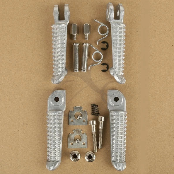 Front Rear Footrest Foot Peg Fit For Yamaha Yzf R1 1998-2025 R6 2003-2020 Sliver
