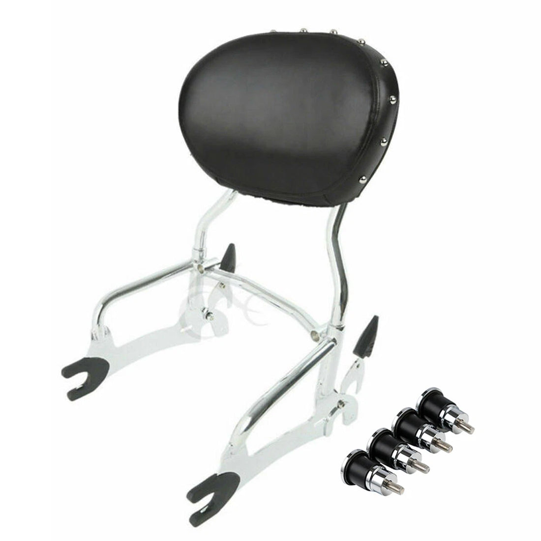 Chrome 12" Sissy Bar Backrest Mount Spools Fit For Indian Springfield 2014-2022
