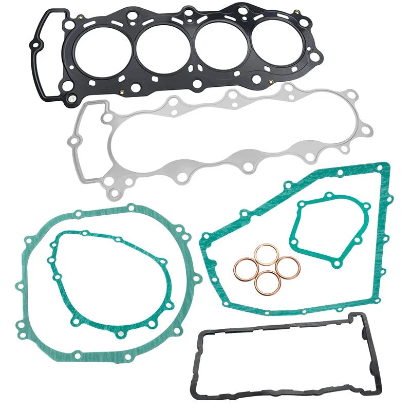 Full Cylinder Engine Cover Exhaust Gaskets For Kawasaki Ninja ZX6R ZX636 03-04