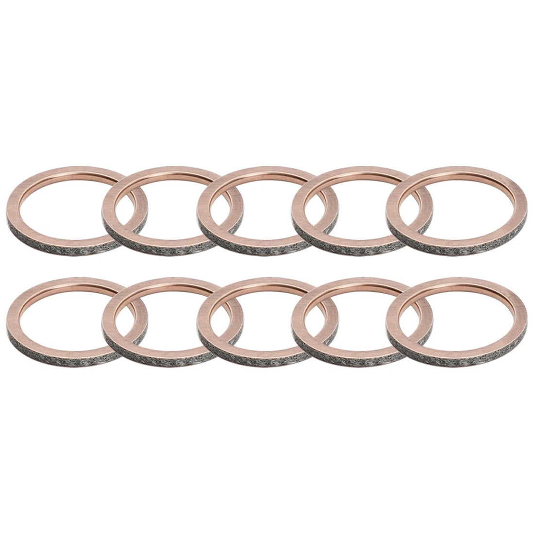 10PC Exhaust Pipe Gasket Yamaha YZF-R1/R1S/R1M 15-21 FZ10 17-18 MT-10 18-21