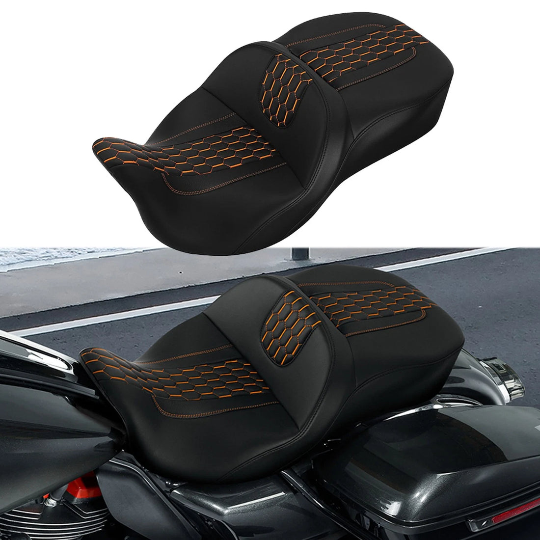 Driver & Passenger Seat Fit For Harley Electra Street Glide Tri Glide 2009-2023