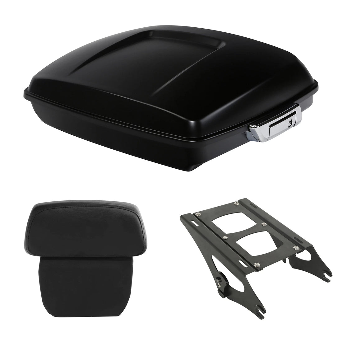 Razor Trunk Backrest Mount Rack Fit For Harley Road Glide 2014-2026 Black Denim