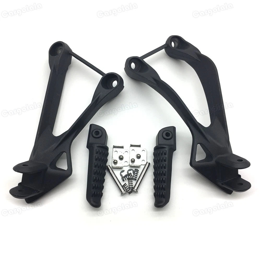 Black Rear Passenger Foot Pegs Bracket Fit For kawasaki Ninja ZX6R/636 2005-2008