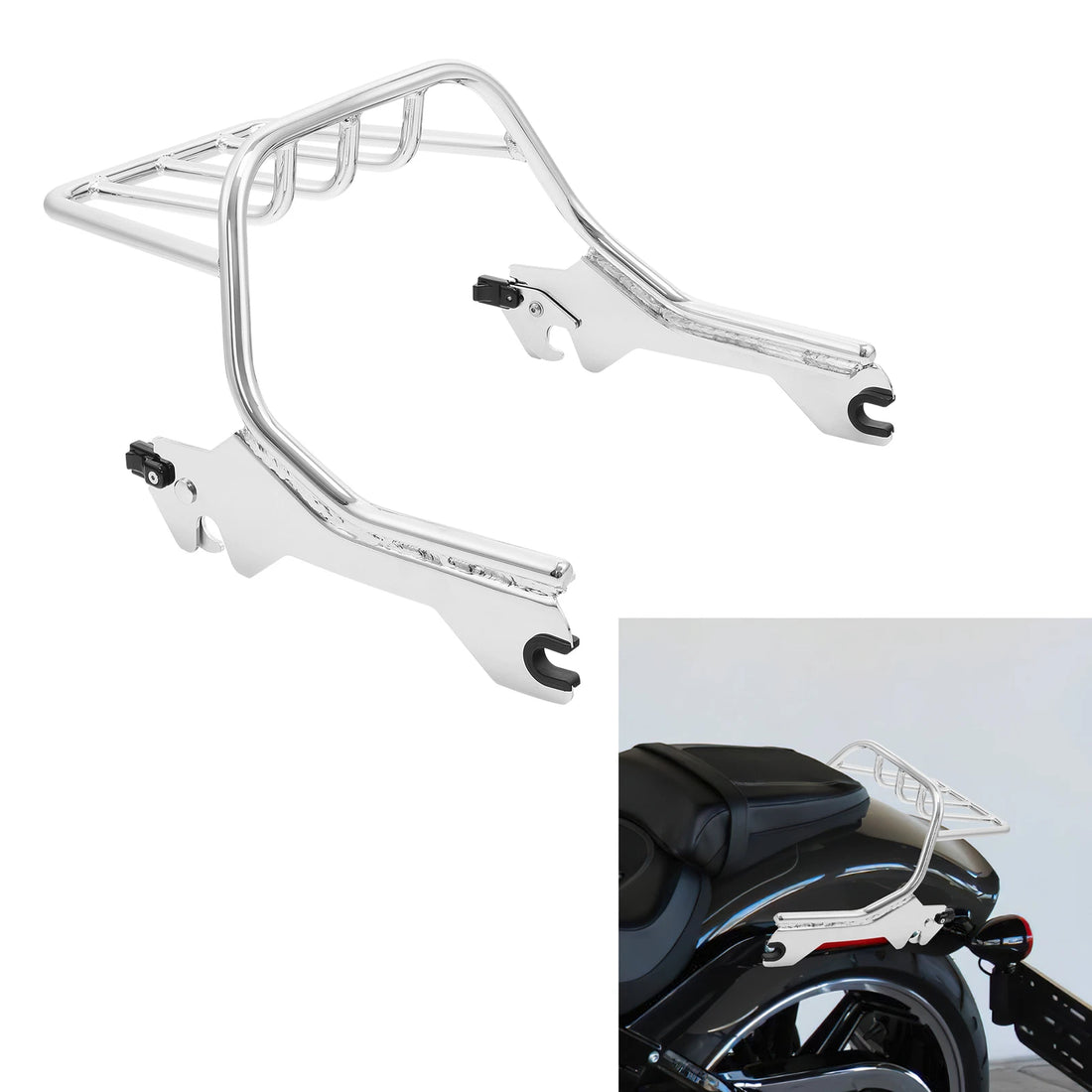 Two-Up Luggage Rack Fit For Harley Breakout Fxbr Flfb 18-19 Fat Boy Flfbs 18-25