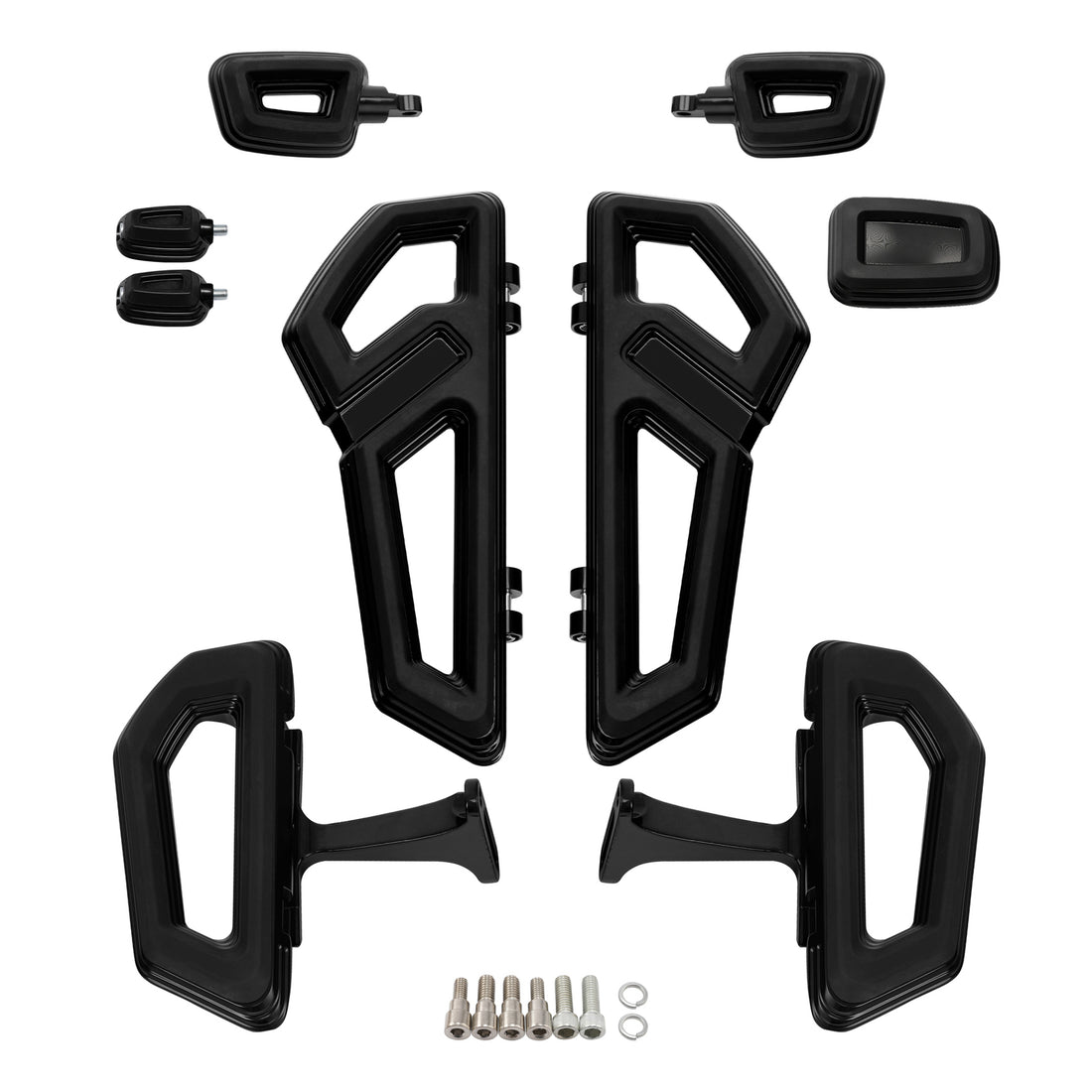 Driver Passenger Footboards Pegs Brake Pedal Fit For Harley Street Glide 2000-24