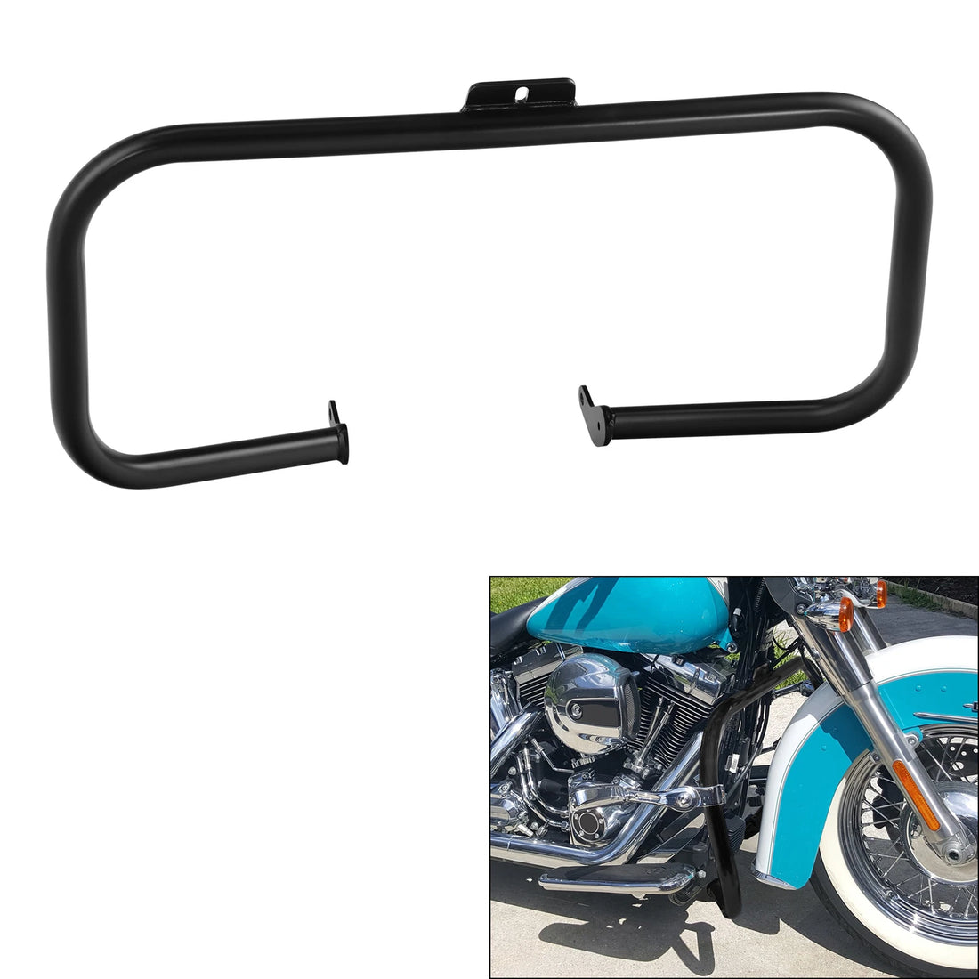 Engine Highway Guard Crash Bar Fit For Harley Heritage Softail Fatboy 2000-2017