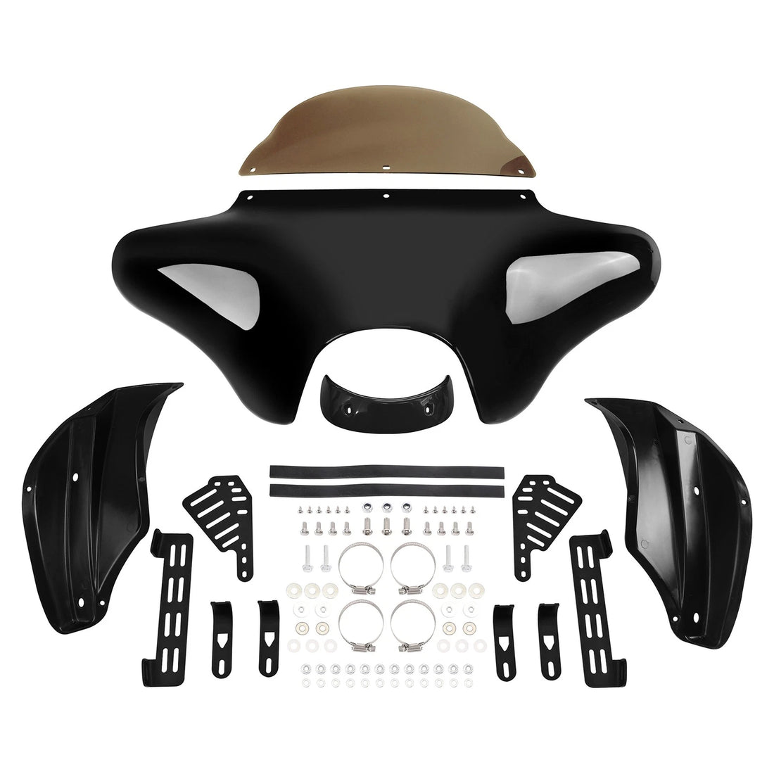 Vivid Black Front Outer Batwing Fairing For Yamaha V Star 650 1100 classic