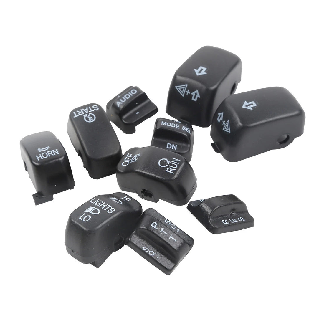 Hand Control Switch Housing Buttons Caps Fit For Harley Touring Road Glide 96-13
