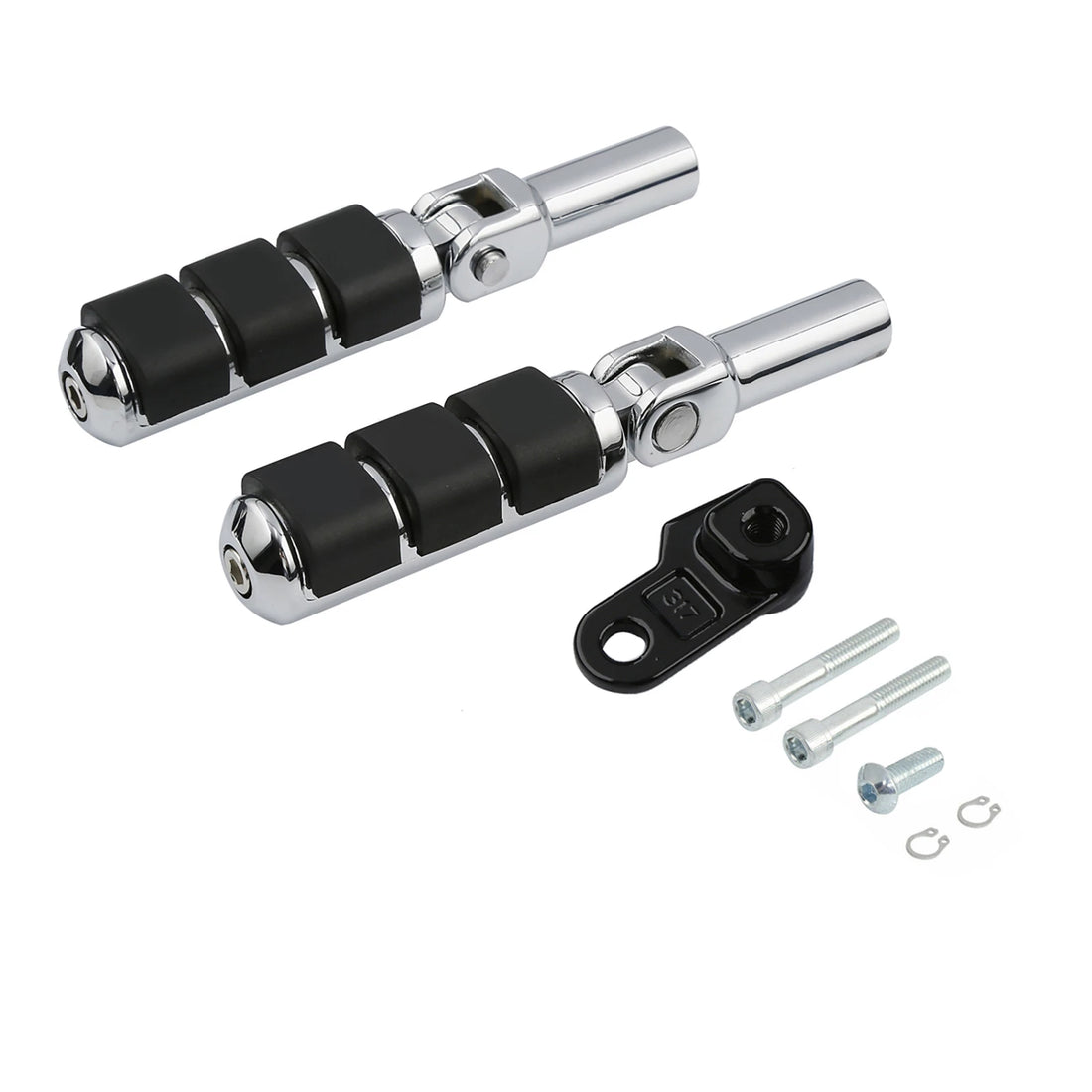 Rear Passenger Footpegs Fit For Harley Softail Slim 12-17 Cross Bones 08-11