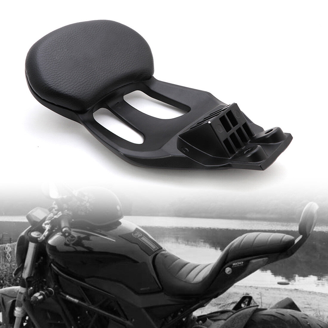Motorcycle Black Rear Passenger Backrest Safety Sissy Bar For Benelli 502c