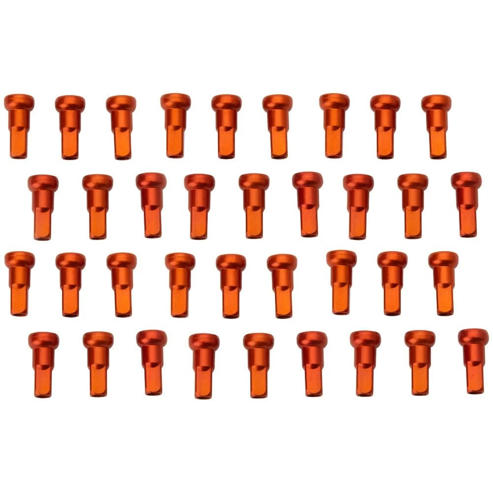 Tusk NPK-Q3-187a11-4f5bff Impact Wheel Replacement Spoke Nipple Kit Front Orange