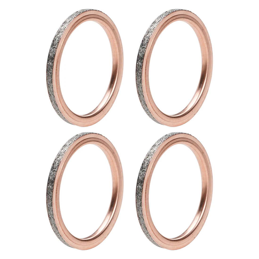 4PCS Exhaust Gasket For Yamaha YZF-R1 15-23 FZ10 2017 MT10 17-23 2CR-14613-00-00