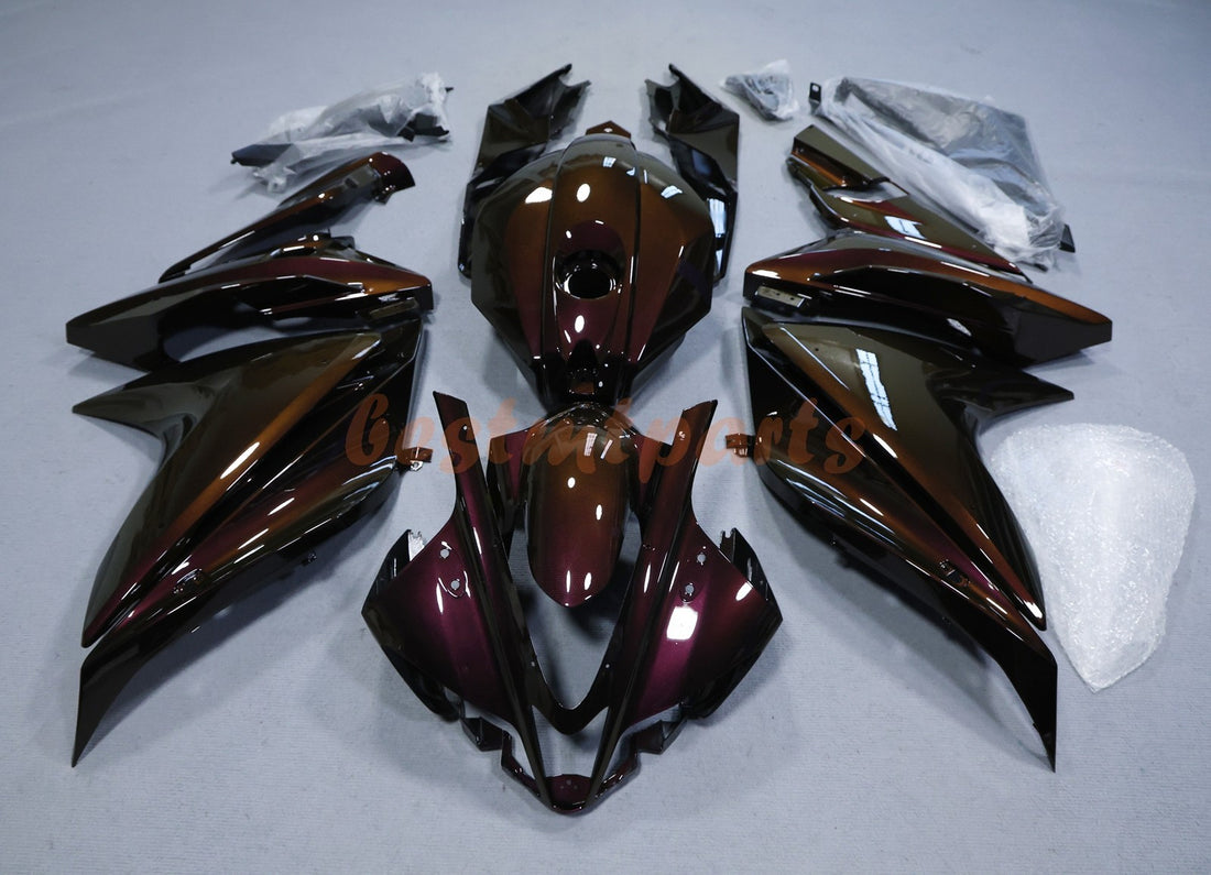 Orange Pink Chameleon Fairing Kit+Bolts For Yamaha YZF R125 2008-2013, 2014-2018