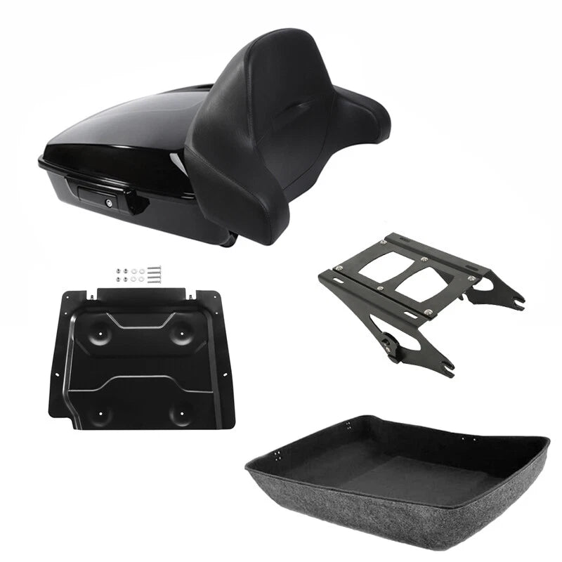 Chopped Trunk Pad Mount Base Plate Fit For Harley Street Road King Glide 14-2026