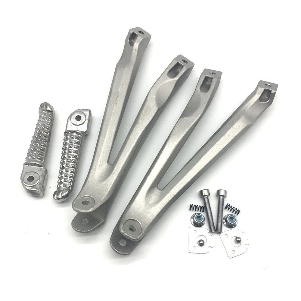 Fit For Yamaha YZF R1 2004-2008 07 Rear Passenger Foot Peg Pedal Bracket Silver