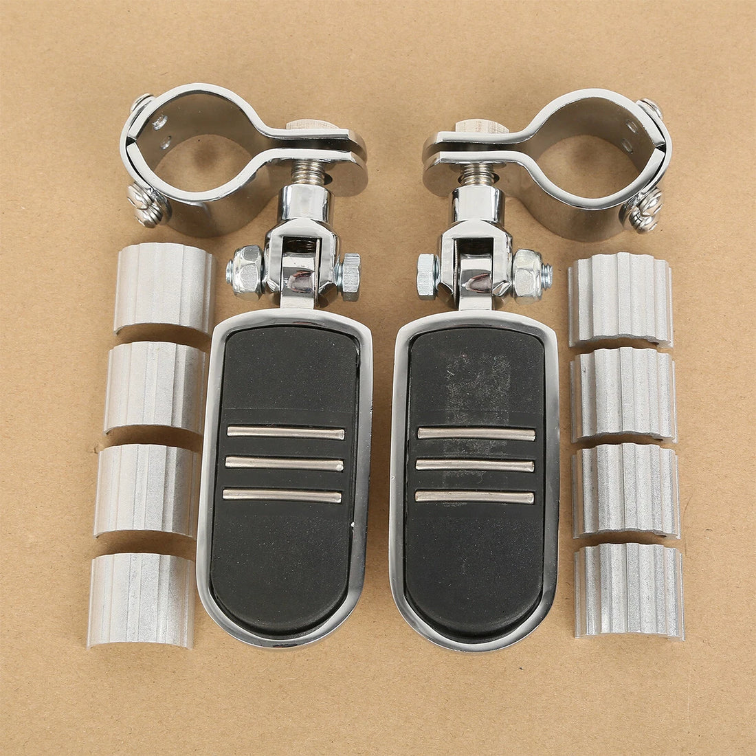 1'' 1 1/4'' 1 3/8'' Adjustable Footpegs Foot Peg Mount Fit For Harley Road King