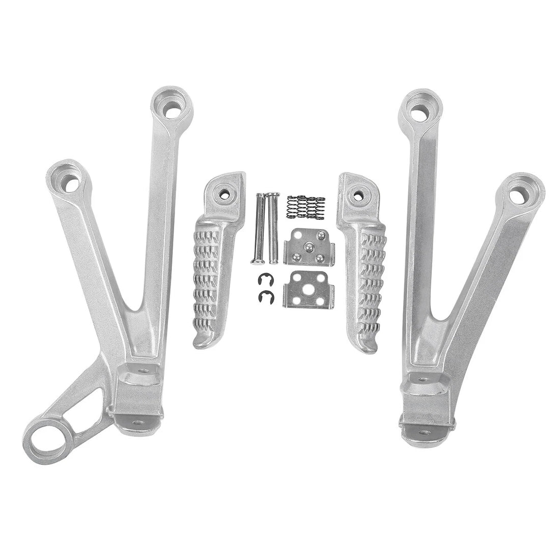 Passenger Footpegs Footrest Pegs Brackets Fit For Kawasaki Ninja ZX10R 2004-2005