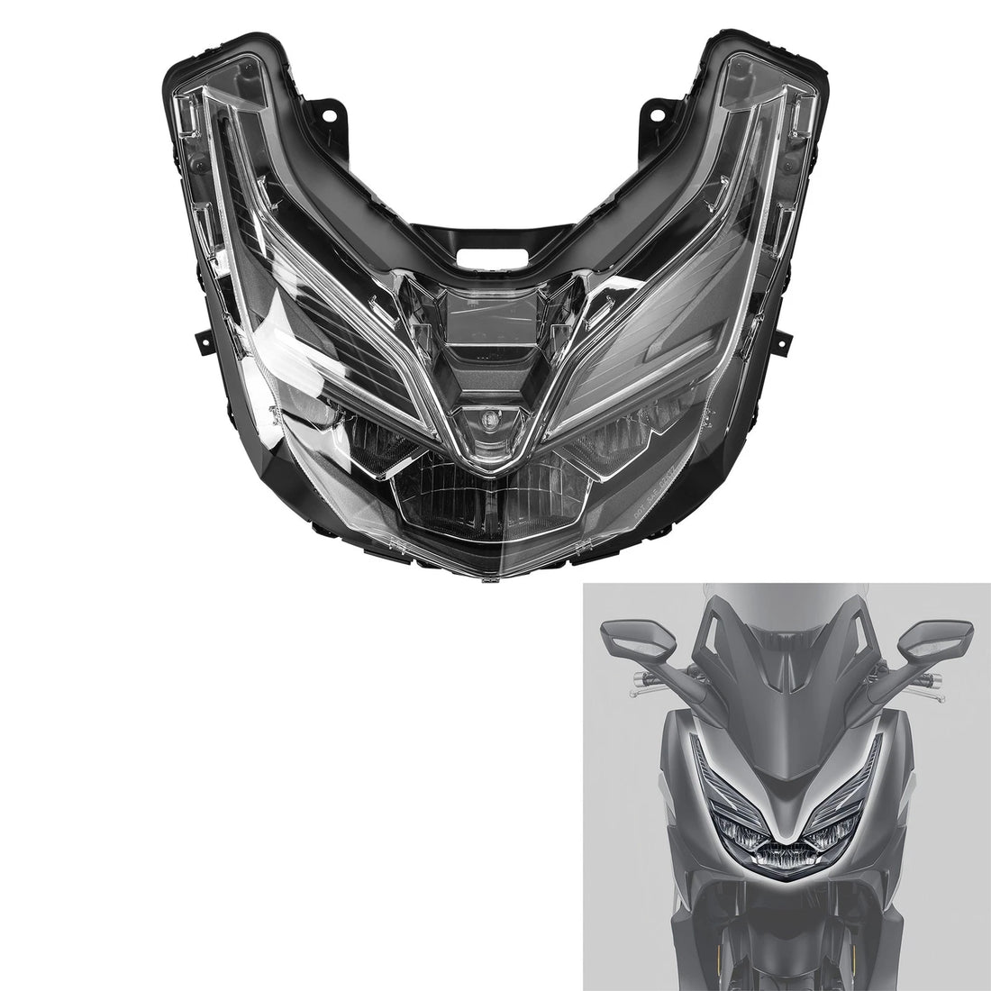 LED Headlight Head Lamp Assembly Fit For Honda Forza 125 NSS125 350 NSS350 18-22