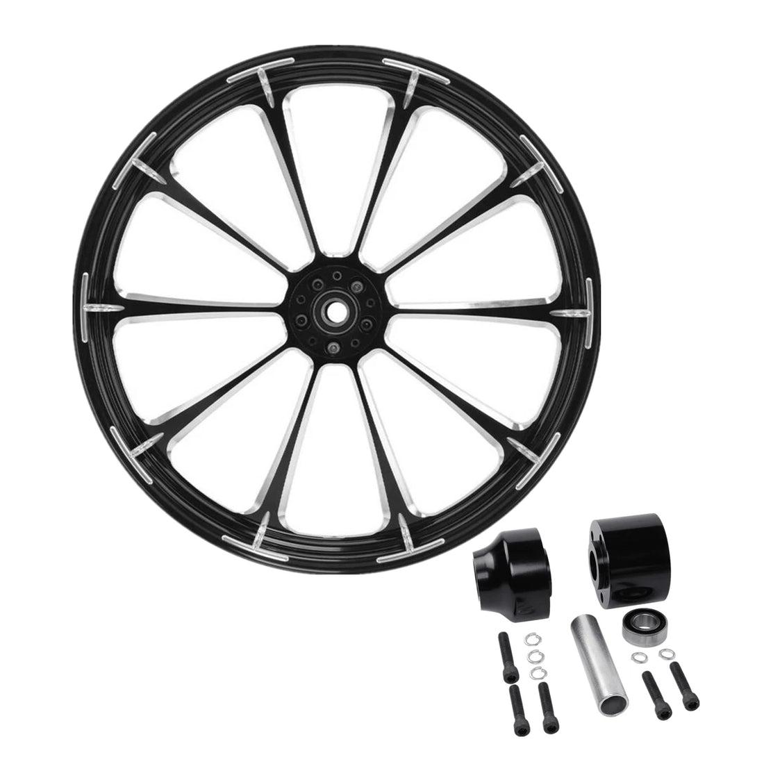 21" Front Wheel Rim Hub Single Disc Fit For Harley Road Glide 1997-2021