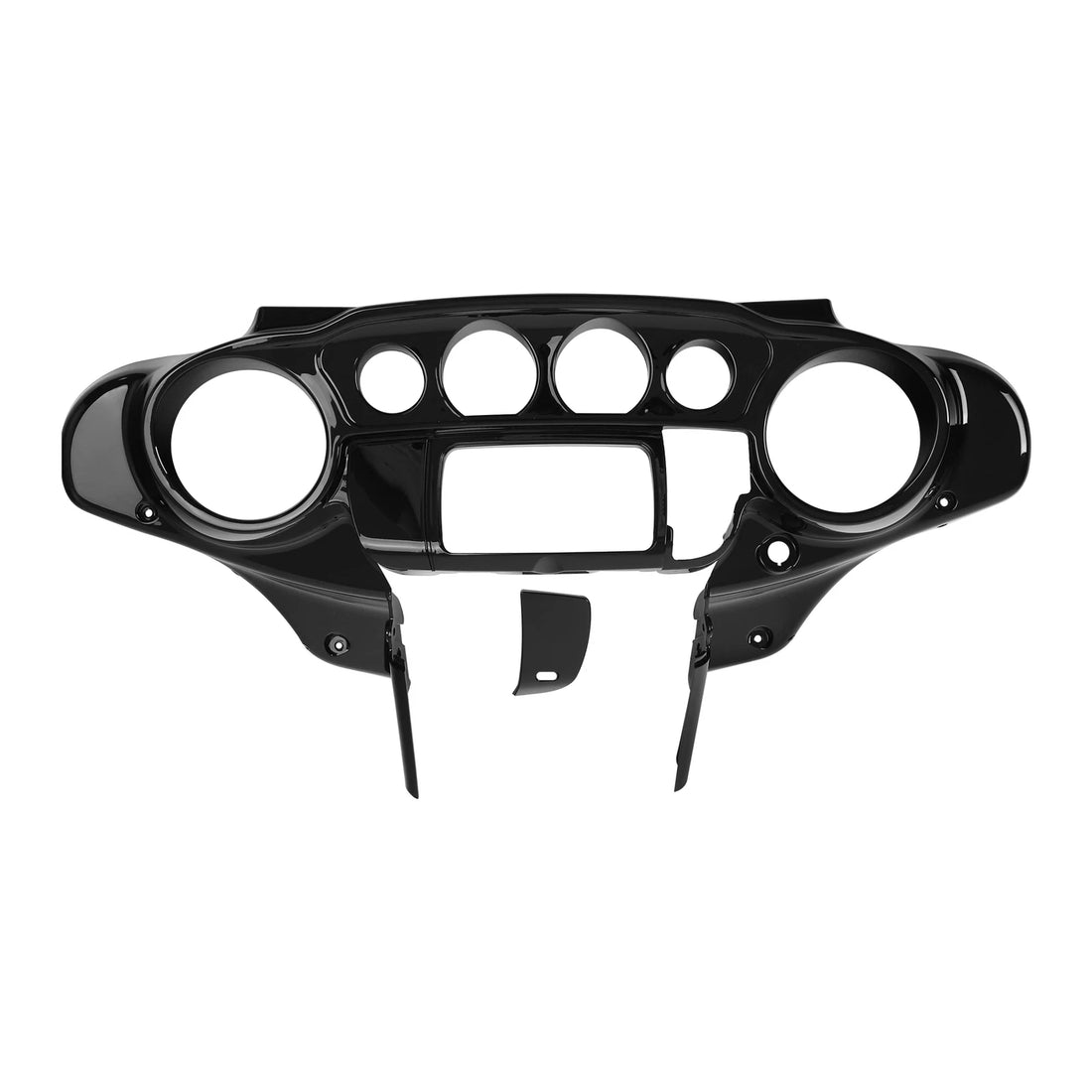 Vivid Black Inner Fairing Speedometer Cover Fit For Harley Street Glide 2014-24