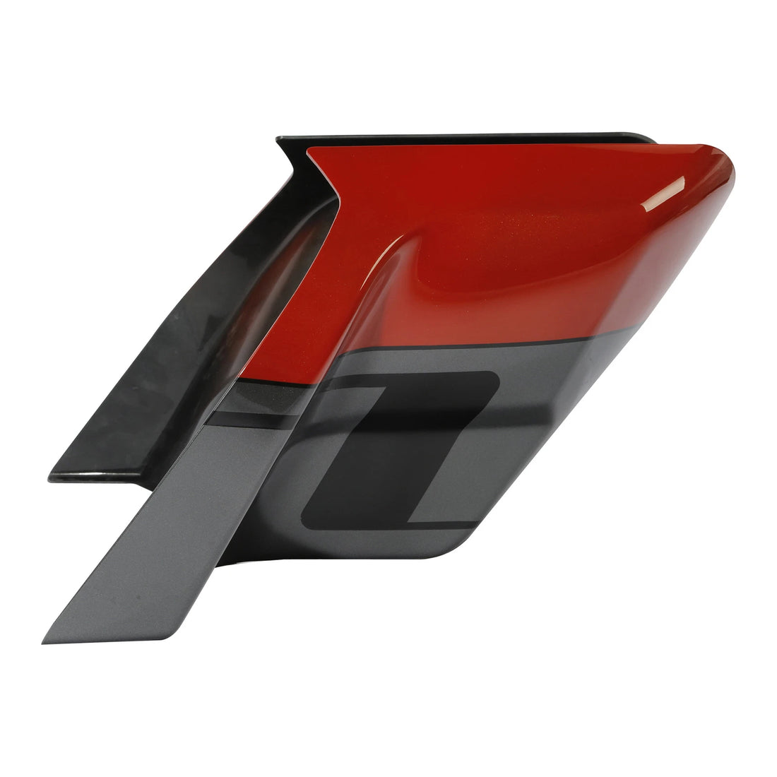 Stretched Side Cover Panel Fit For Harley Touring 2014-23 Pearl Red & Dark Alloy
