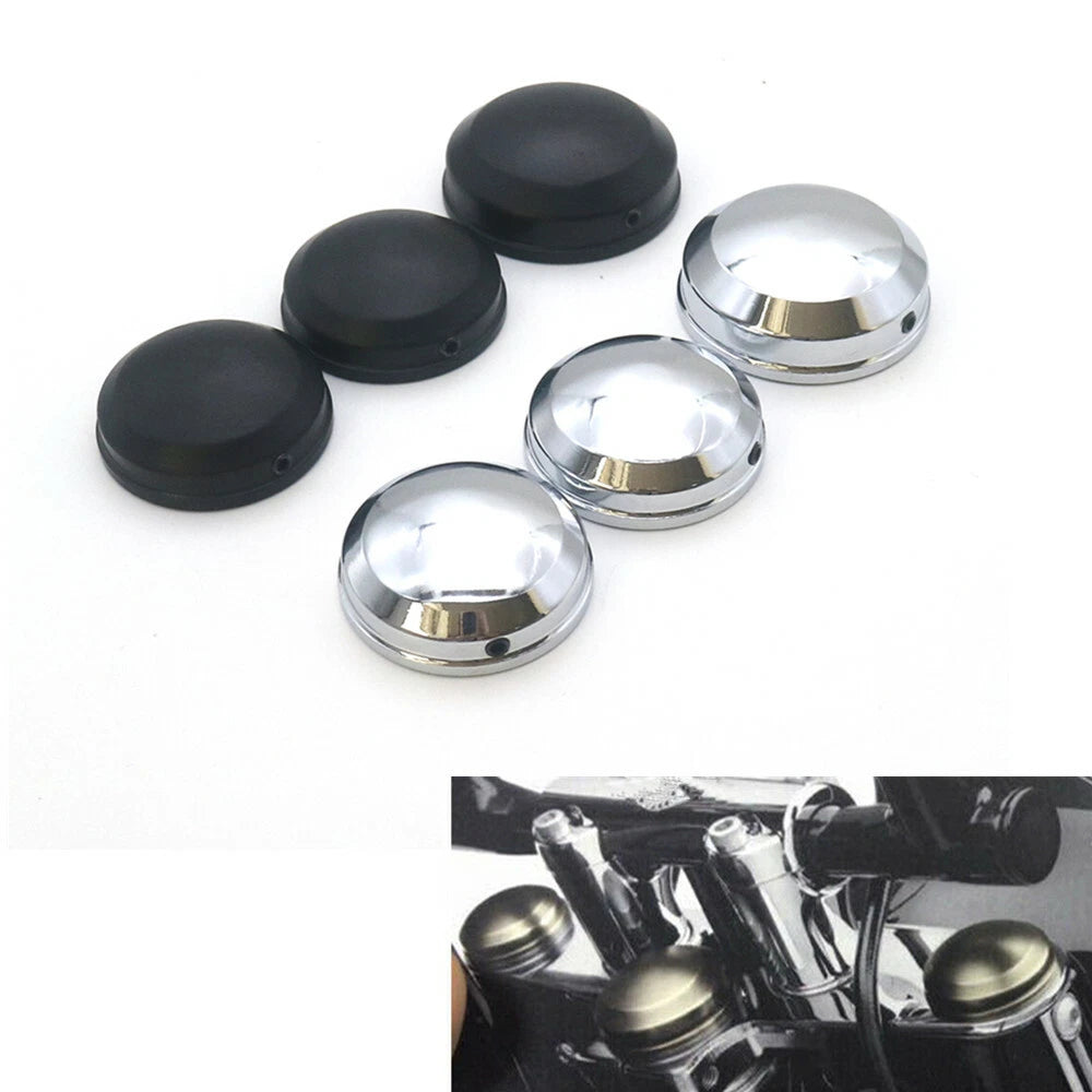 Chrome Upper Fork Stem Covers For Harley Sportser XL 88-13 Dyna 99-05 Softail