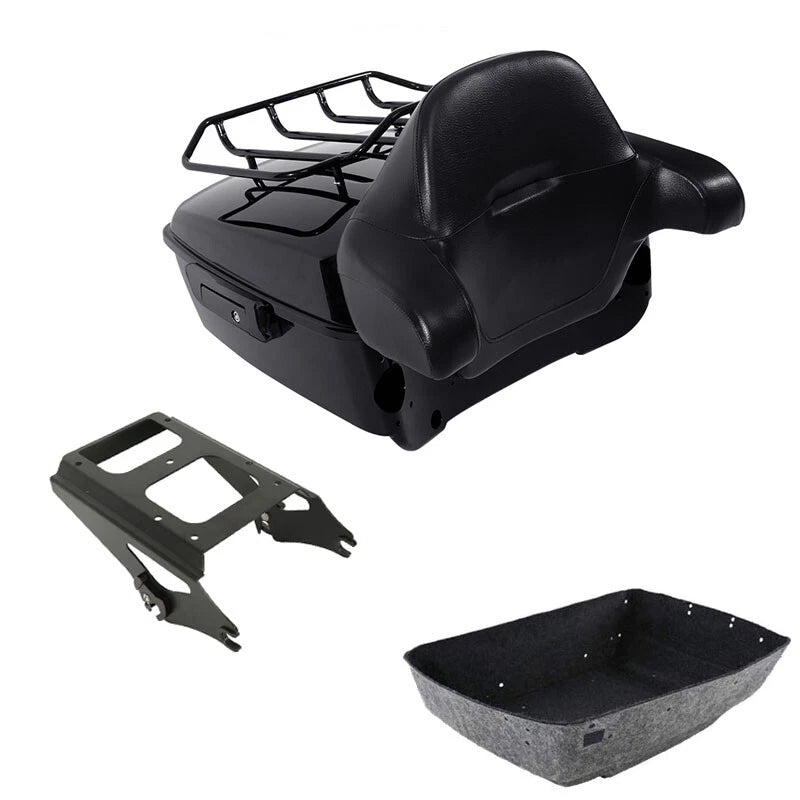 King Trunk Backrest Mounting Rack Fit For Harley Touring Road Glide 09-13