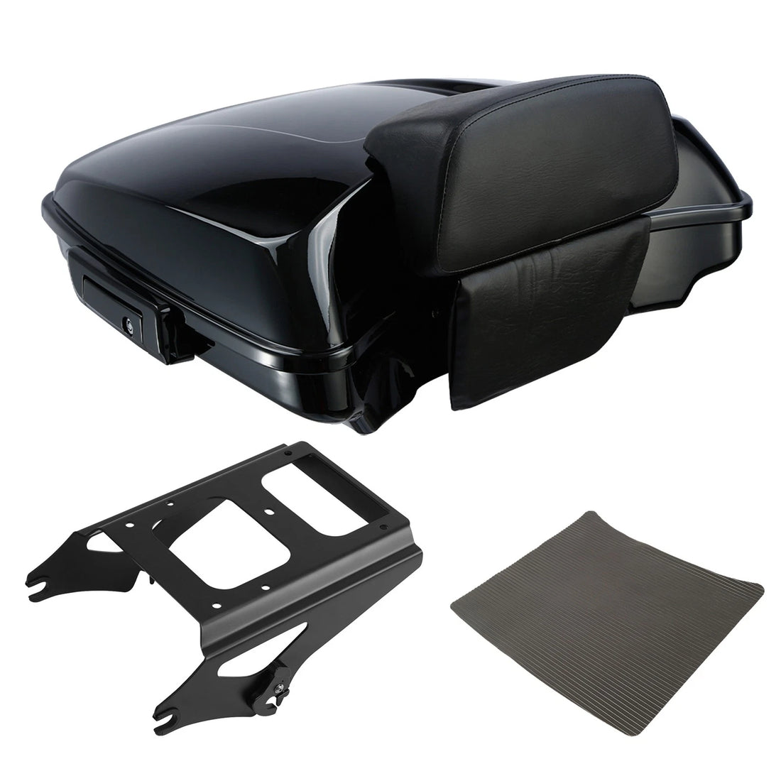Black Razor Trunk Pad Mount Fit For Harley Touring Road Street Glide 09-13
