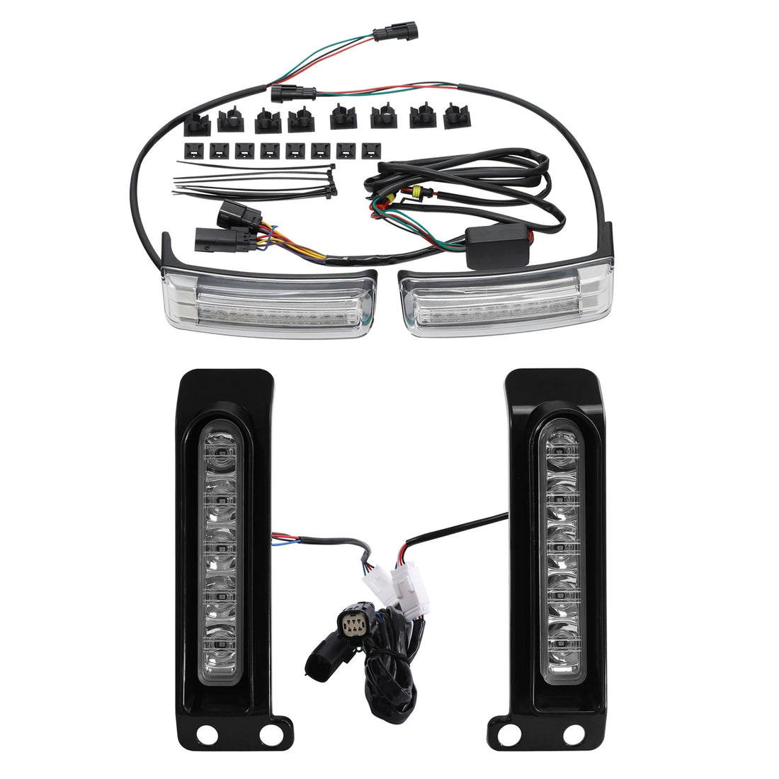 Saddlebag LED Inserts Support Run Brake Turn Lights Fit For Harley Touring 14-24