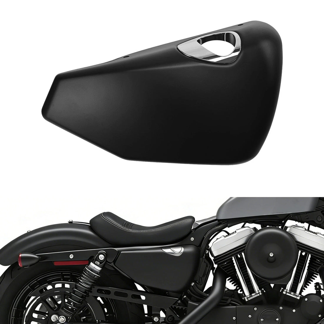 Matte Black Fit For Harley Sportster 883 1200 2014-2022 Right Side Battery Cover