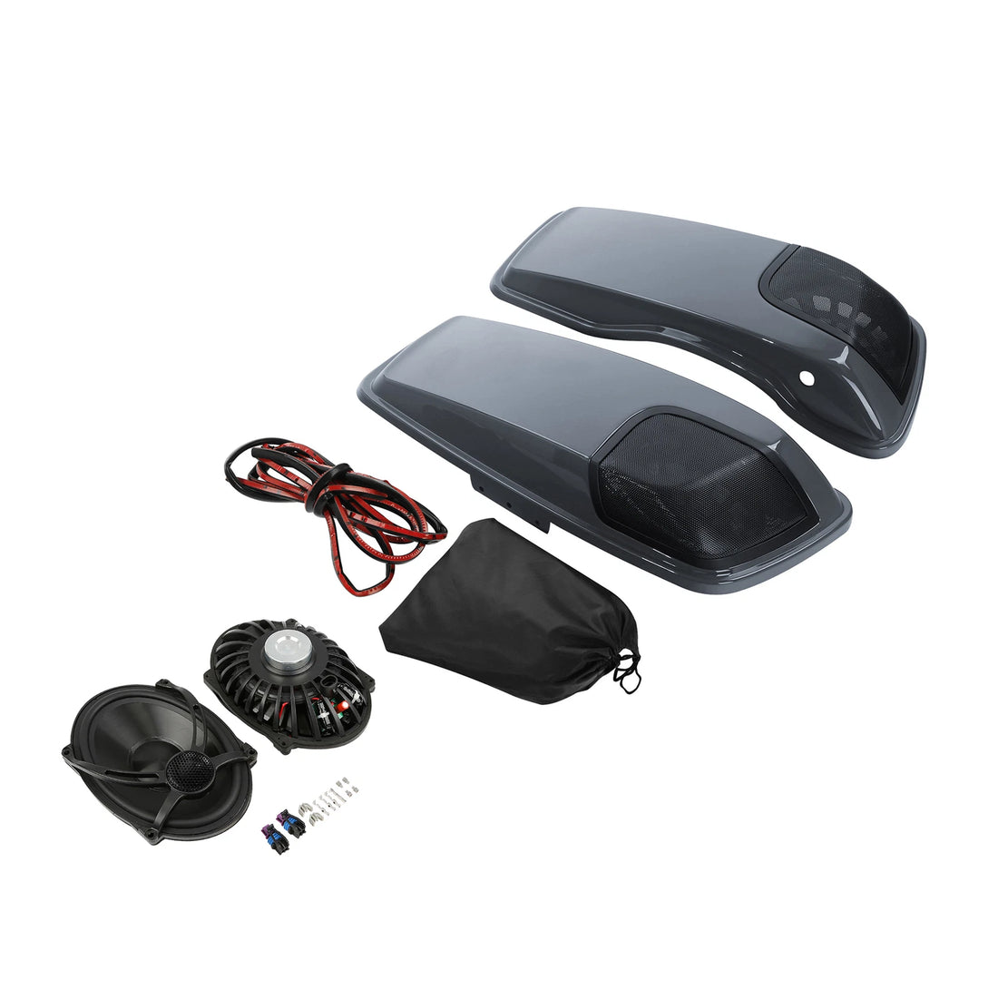 Saddlebag Lids 5x7" Speakers Fit For Harley Touring Cvo Road Street Glide 14-24