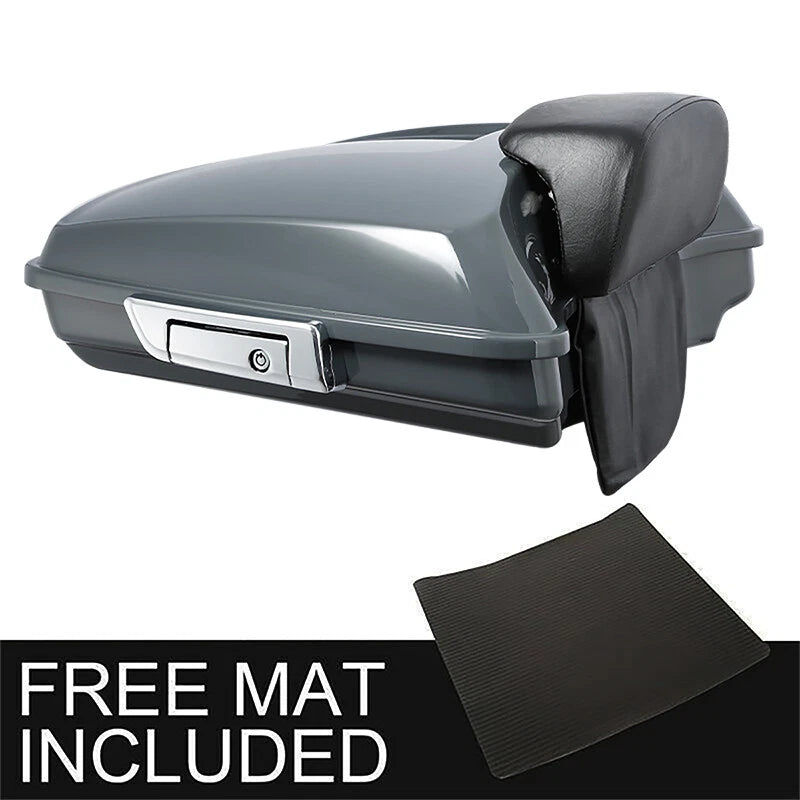 Razor Trunk Backrest Fit For Harley Touring Street Glide 2014-2026 Gunship Gray