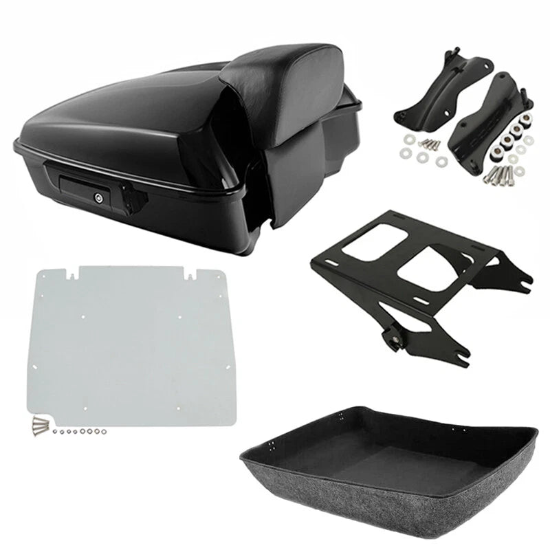 Chopped Trunk Pad Mount Plate Docking Fit For Harley Touring Road Glide 14-2026