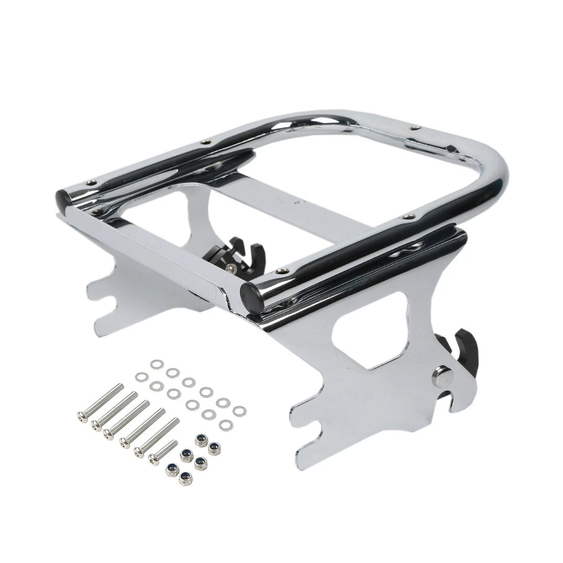 Detachable 2-Up Mounting Luggage Rack Fit For Harley Street Glide Flhx 1997-2008