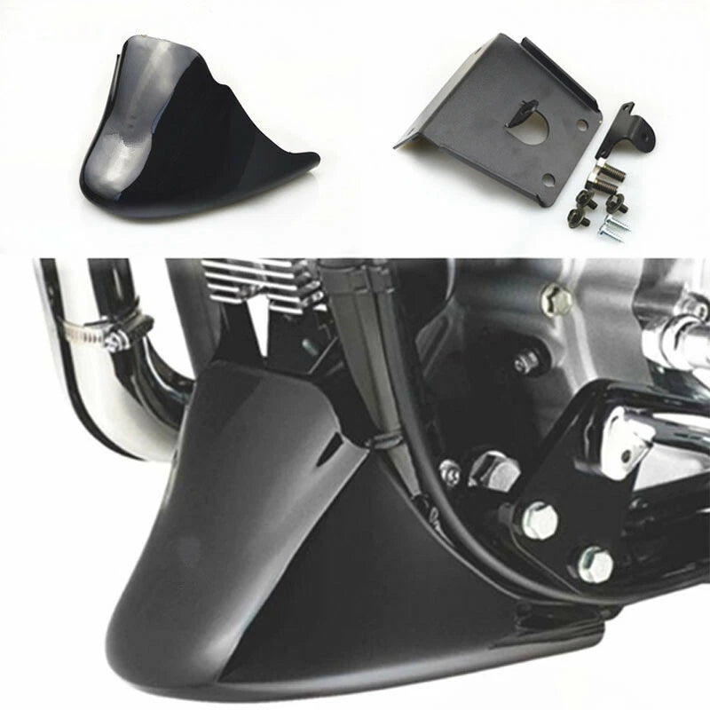 Glossy Black Chin Fairing Front Spoiler For Harley Sportster XL 883 XL1200 04-14