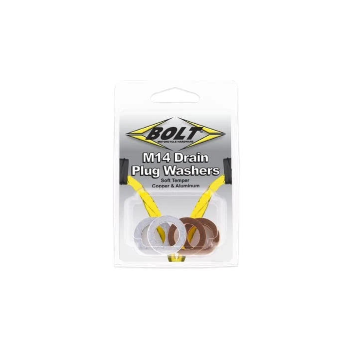 Bolt Motorcycle Hardware, Inc Aluminum/Copper Crush Washers 14X22.3 10 Pack